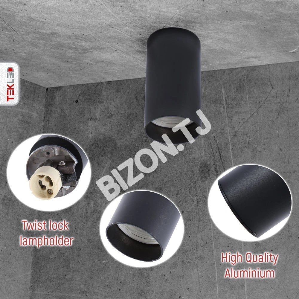 Светильник MR16 SURFACE GU10×1 черный 56×100мм 5, 172-03020 5