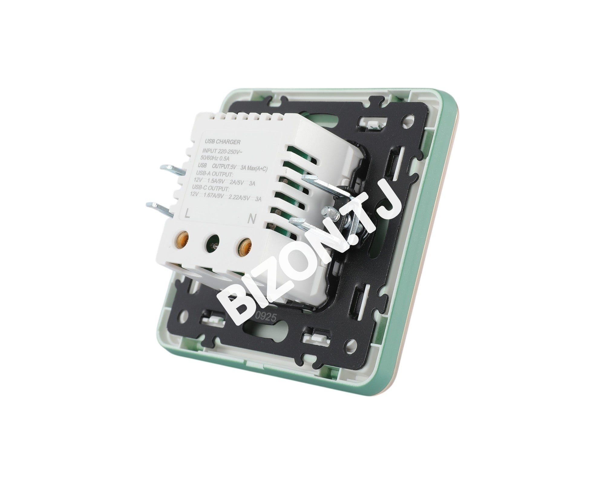 Розетка USB (Тип A+C), с / у, Золото, серия SAKURA, 100 / 10, 282-03388 33