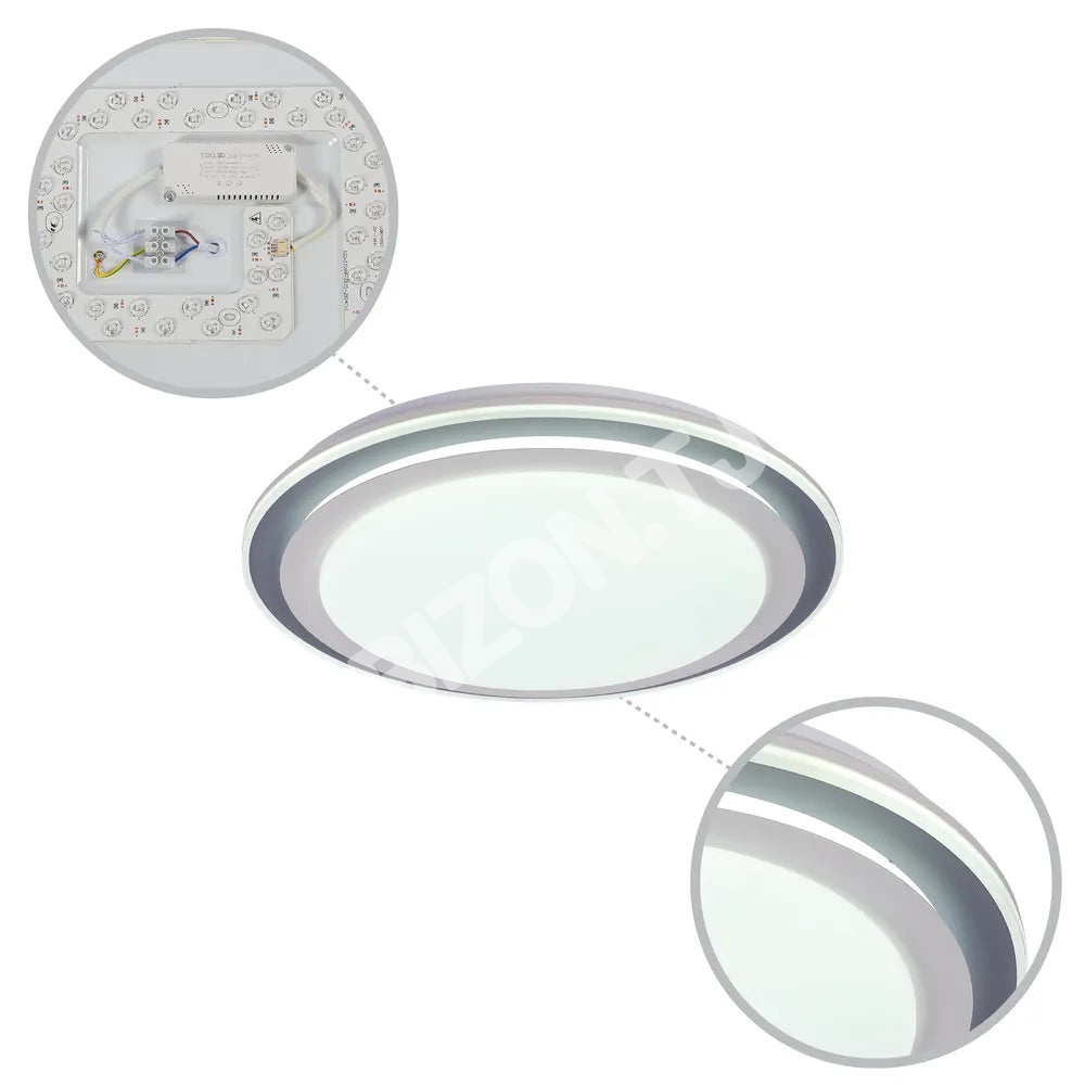 Светильник LED потолочный Светильник STL50040Wx2 синий D500 6000 К / 4, 165-16005 6