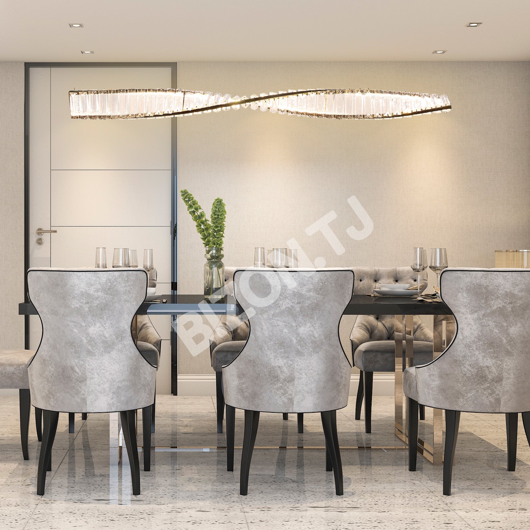 Люстра LED 18 Вт золотой 1000×80 3CCT, 159-18161 3