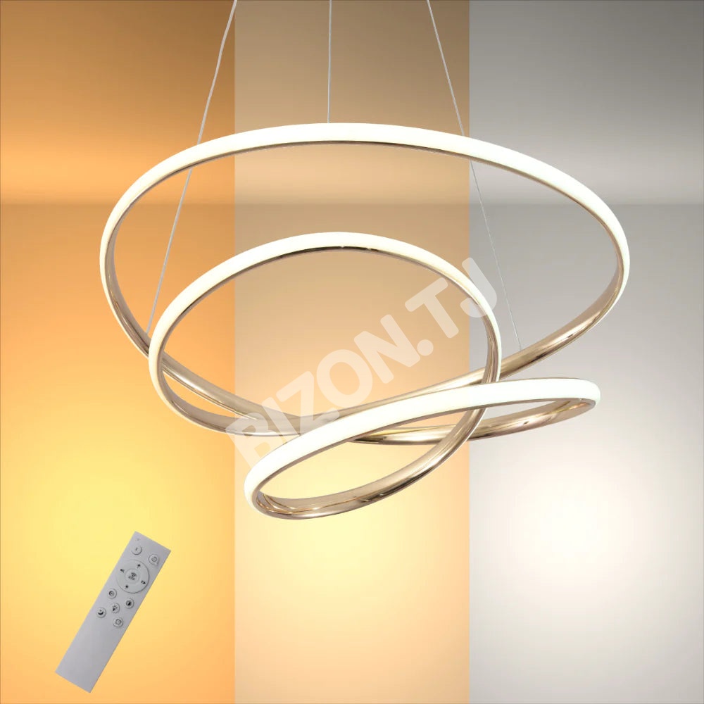 Люстра LED 40 Вт DIMM CH+черный 600×600×1000, 159-17964 8