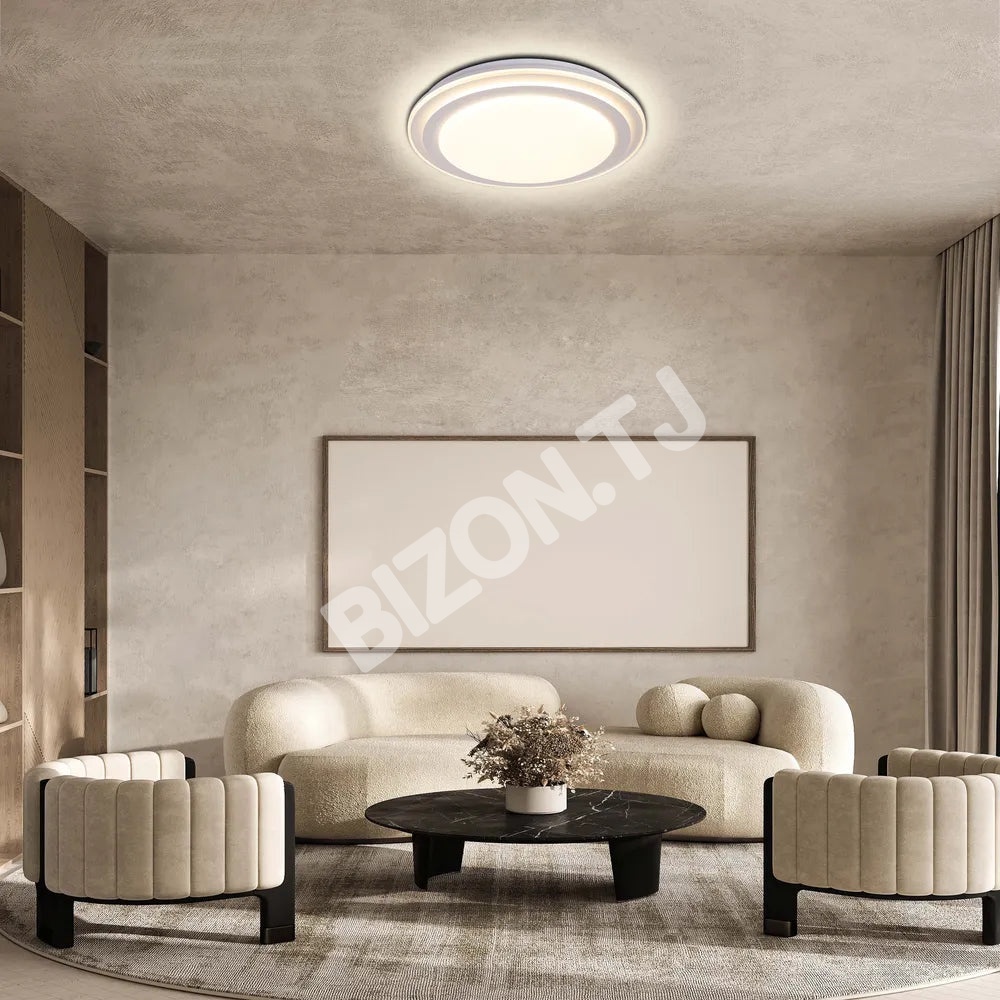 Светильник LED потолочный Светильник STL500 40Wx2 белый D500 6000 К, 165-16004 3