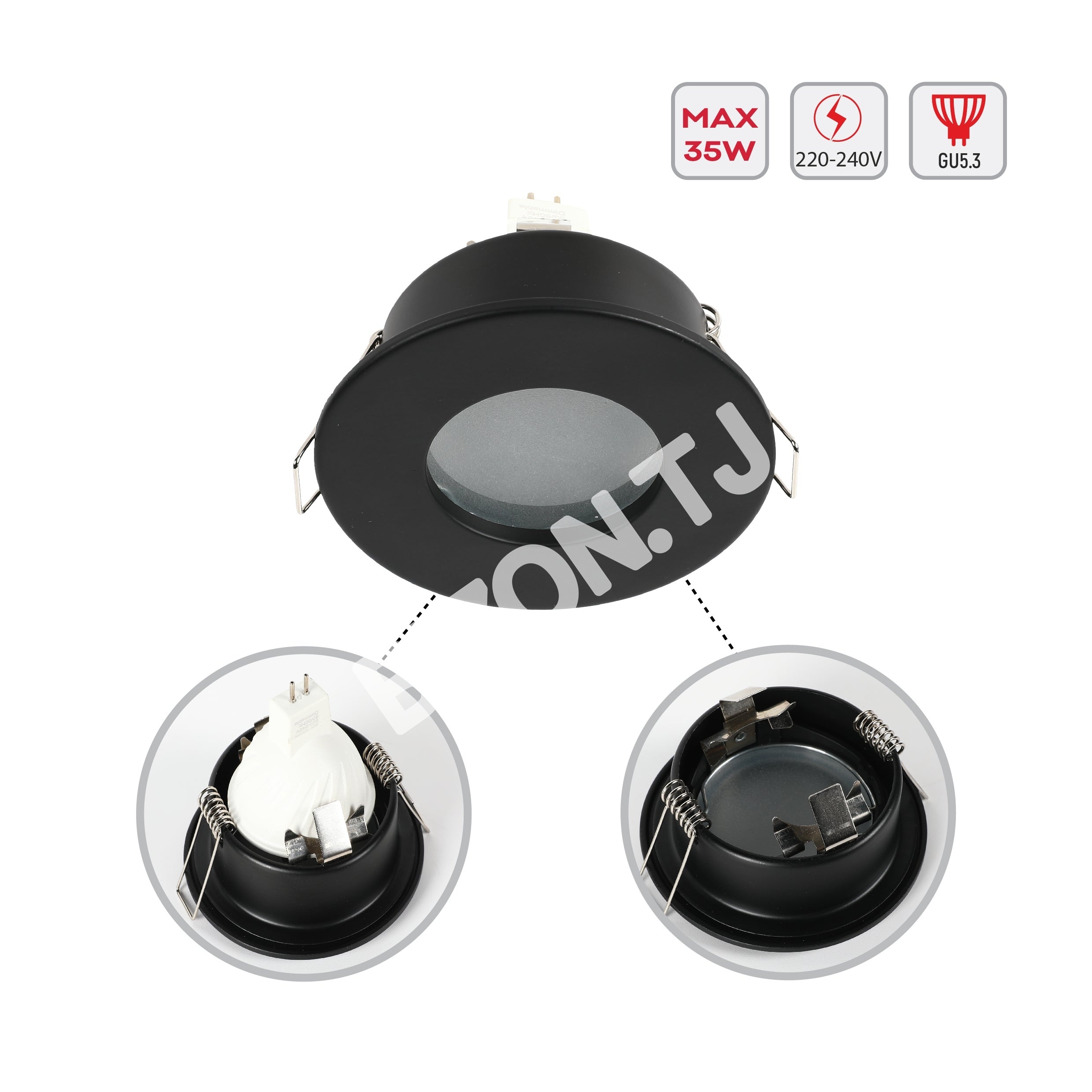 Светильник Fixed Aluminium даунлайт IP65 GU5.3 белый, 143-03484 13