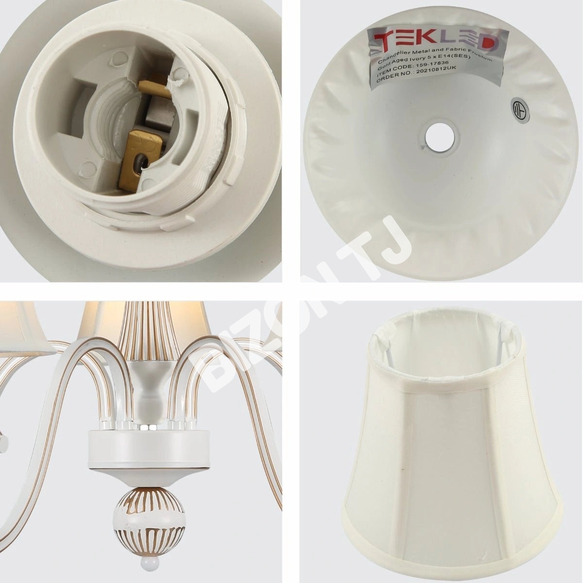 Люстра S2563 8xE4 белый 800×800, 159-17838 8