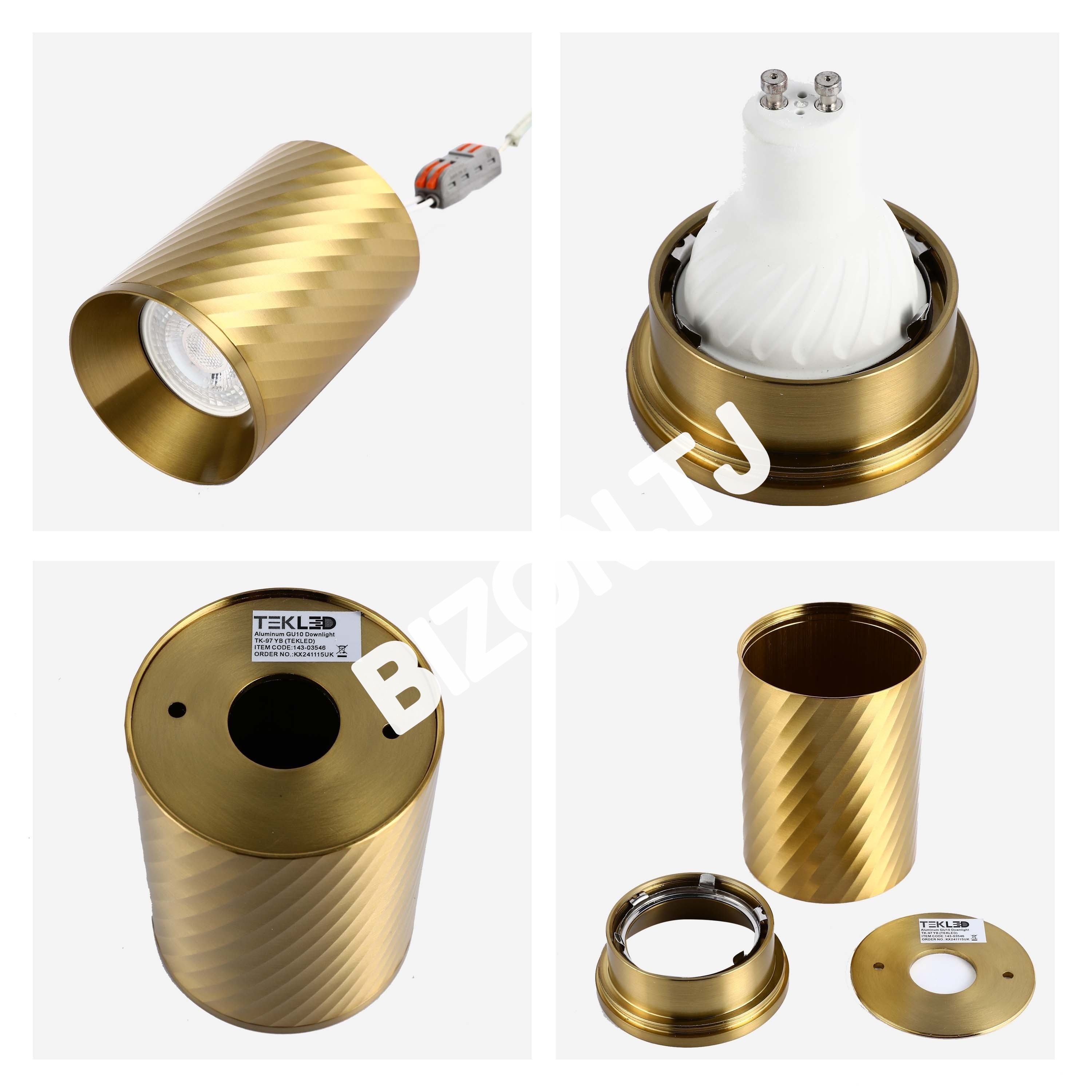 Светильник Aluminum GU10 даунлайт TK-90 Sandy белый, 143-03538 30