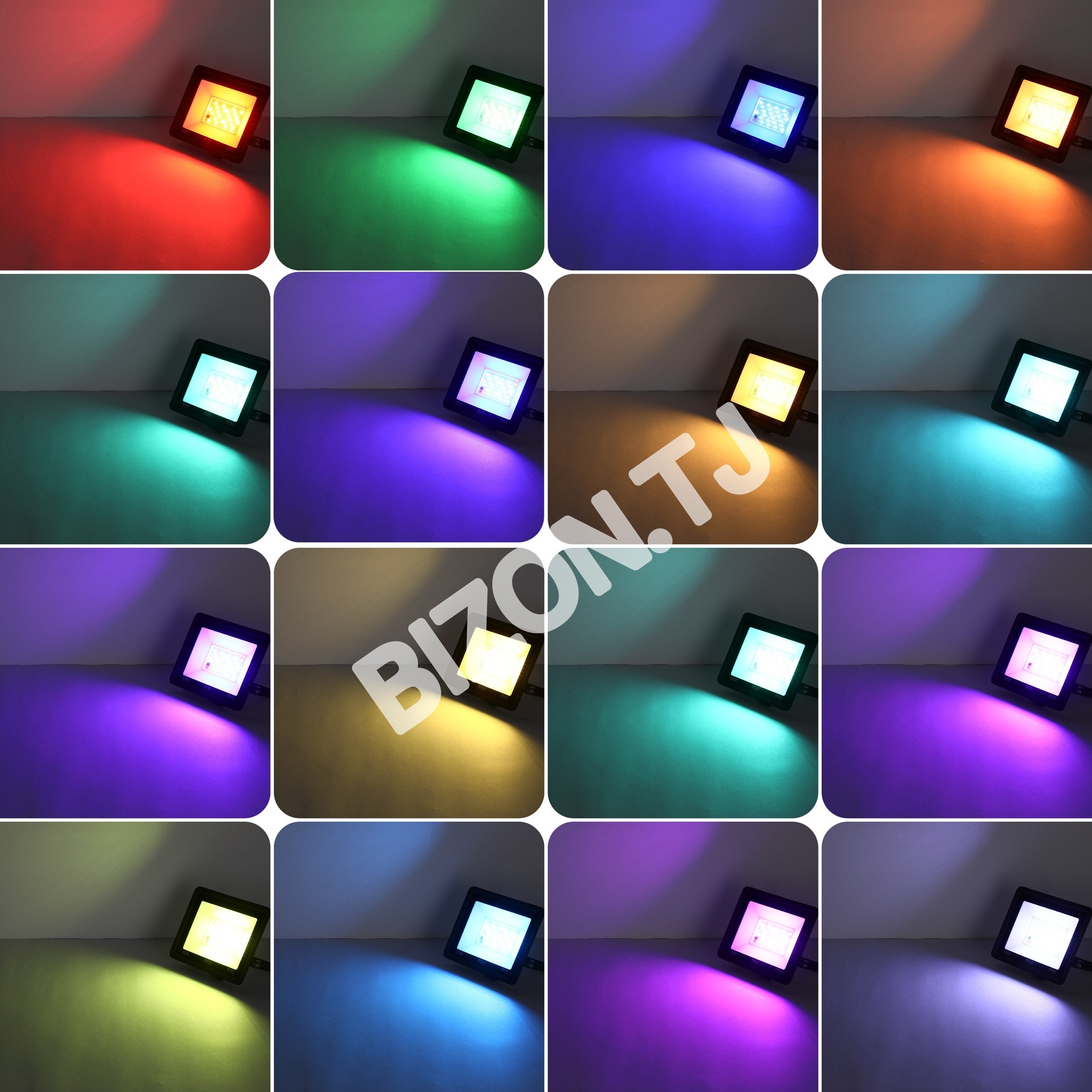 Прожектор LED DOB 50 Вт RGB черный IP65, 224-152838 2