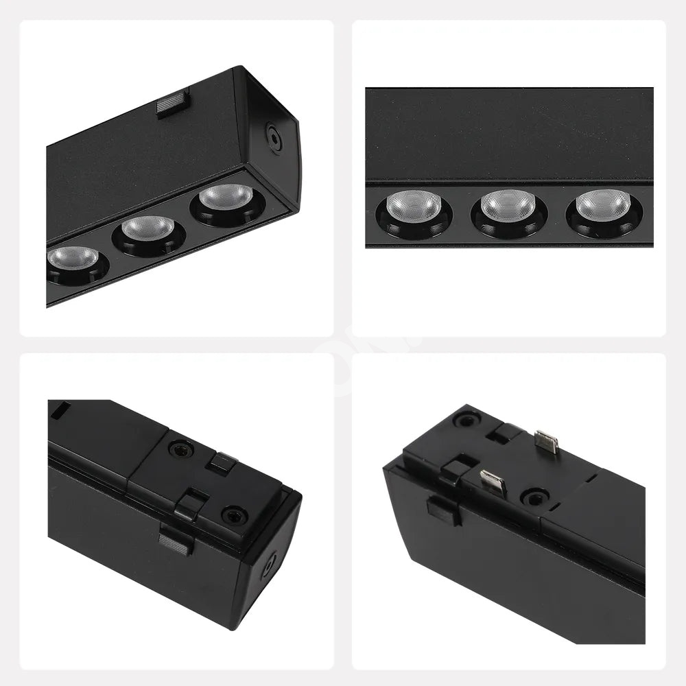 Светильник LED магнитный SLIM 12 Вт 48 В 4000 К черный трековый, 169-03109 6