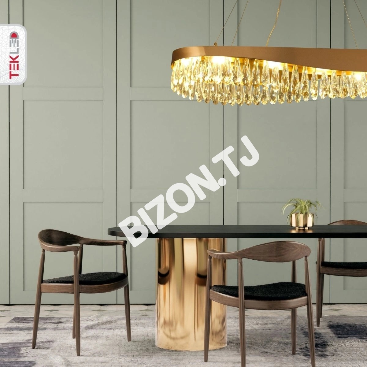 Люстра Chandelier BLK D800H220 12xG9 STAINLESS, 156-19570 16