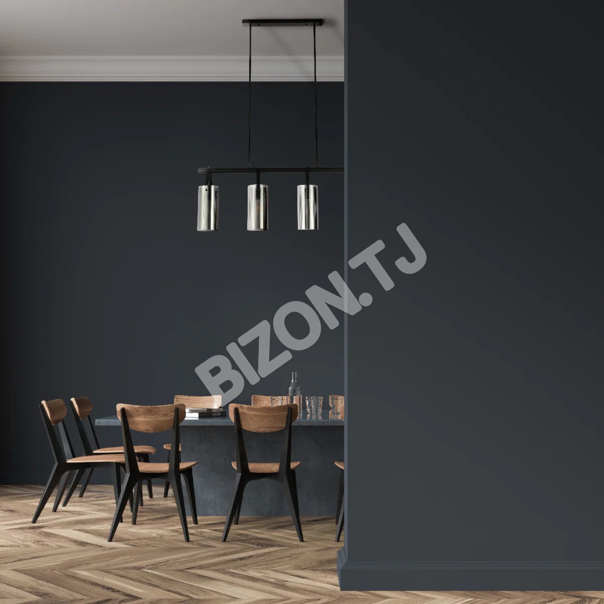 Светильник podvec. 9474-4 4xE27 черный+SMOKE L990W120H1200, 150-19042