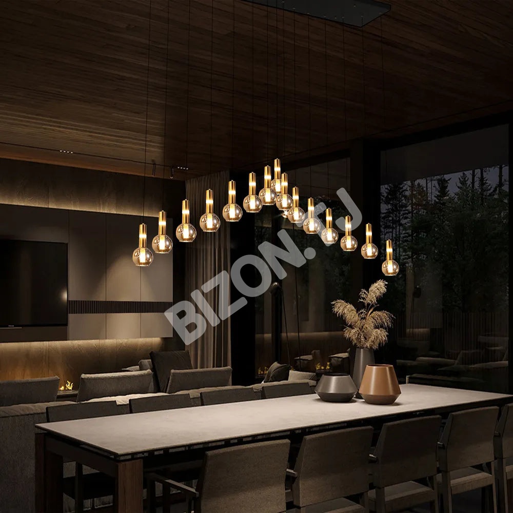 Люстра 67024-15 Smoke 15xG9+LED 3000K1, 159-18254 3