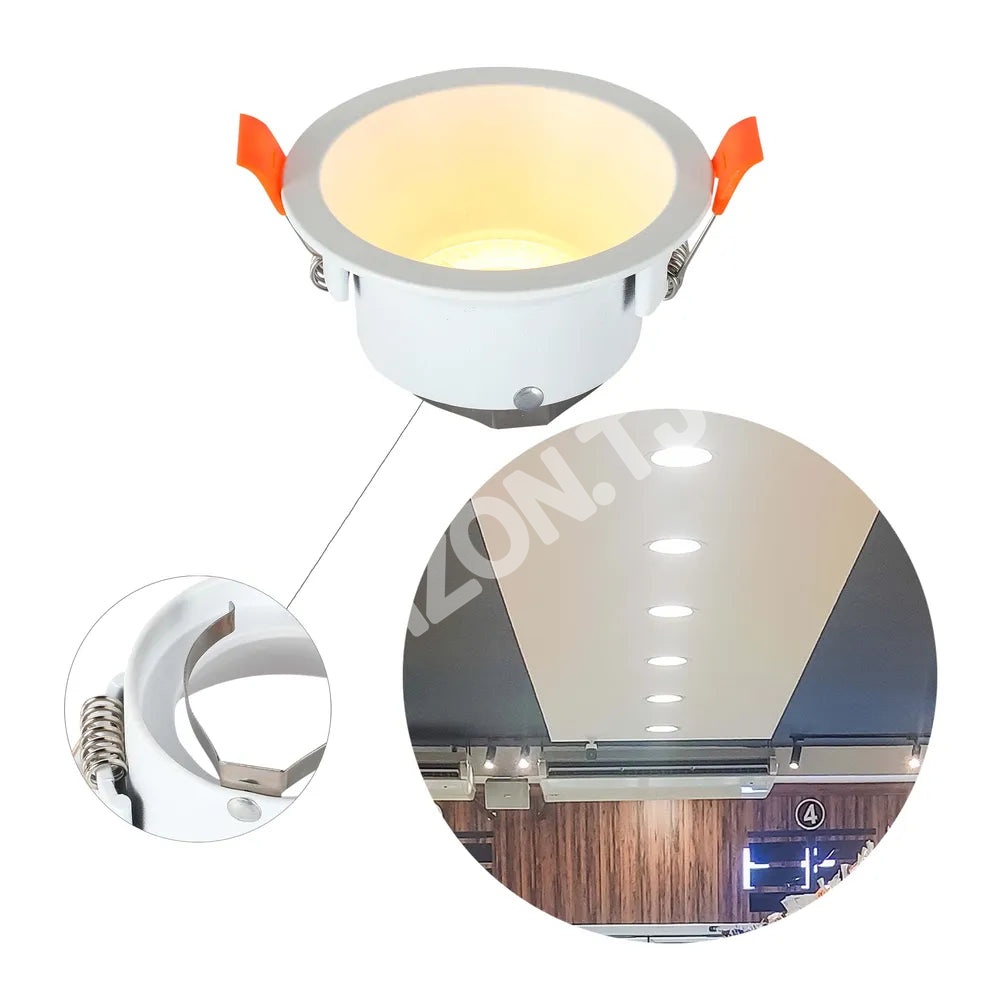 Светильник Extra Low UGR Fixed Aluminium даунлайт T-101 IP20 GU10 черный круглый, 143-03996 15