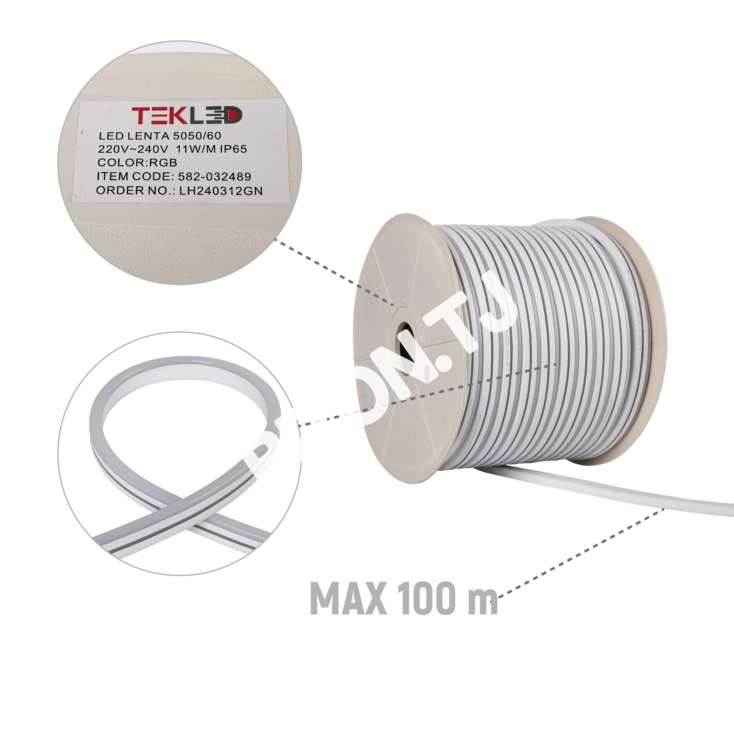 LED Лента 2835 розовый SOFT 6 Вт / M 220 В IP6510, 582-032487 35