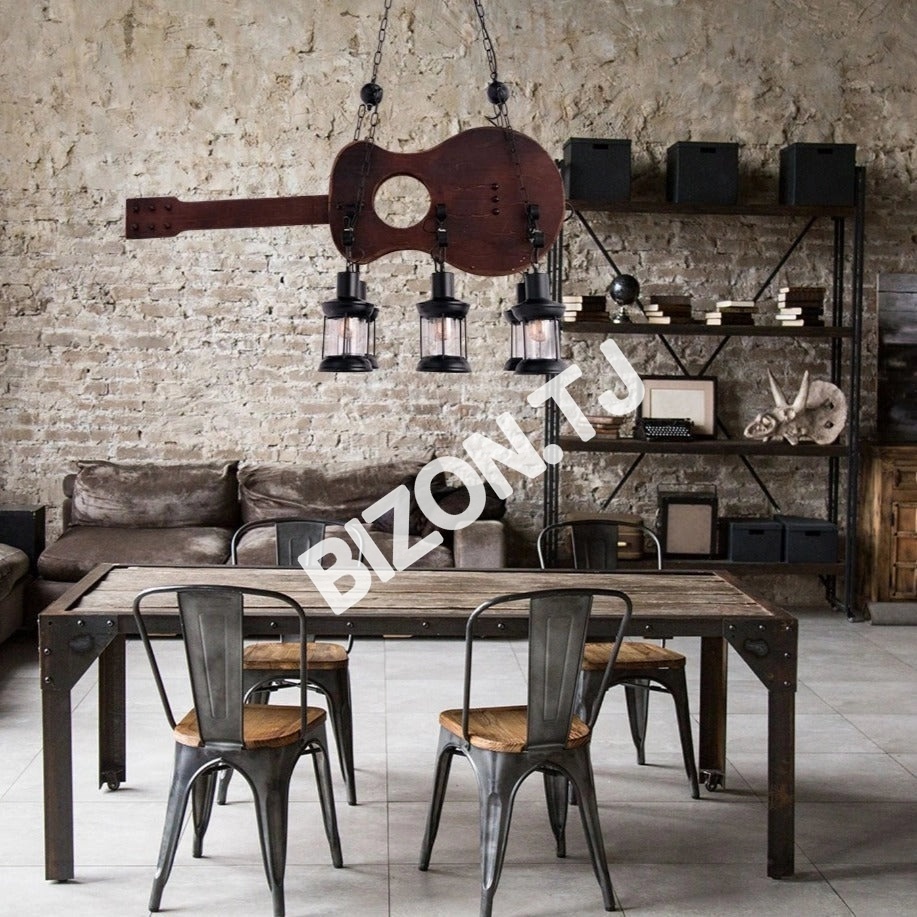 Люстра Old дерево Guitar 6 Lamps island потолочный Chandelier светильник с E27, 158-17872 10