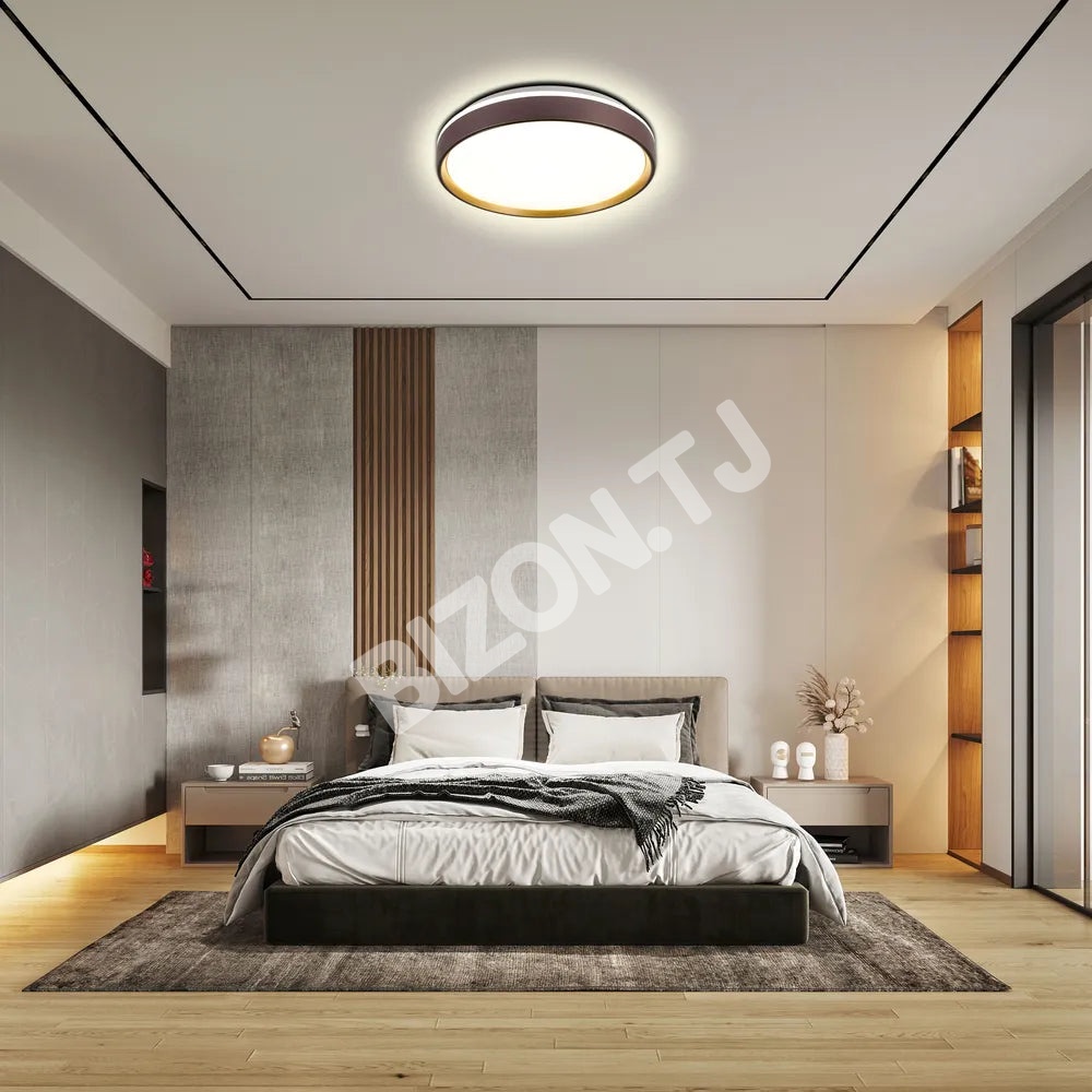 Светильник LED потолочный Светильник LUCE-400 30Wx2 фиолетовый золотой D4, 165-16012 4