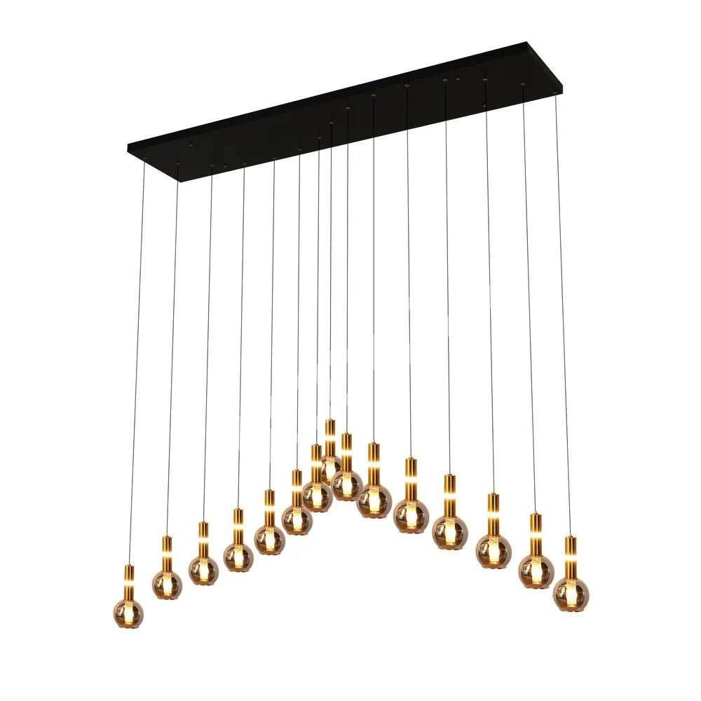 Люстра 67024-15 Smoke 15xG9+LED 3000K1, 159-18254