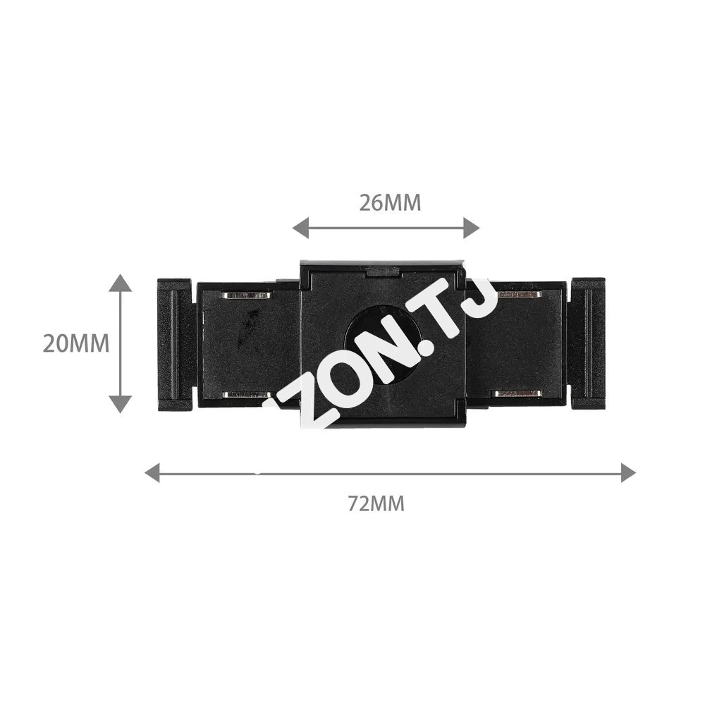 Магнитный SLIM Connector вертикальн. черный трековый (T, 169-03716 11