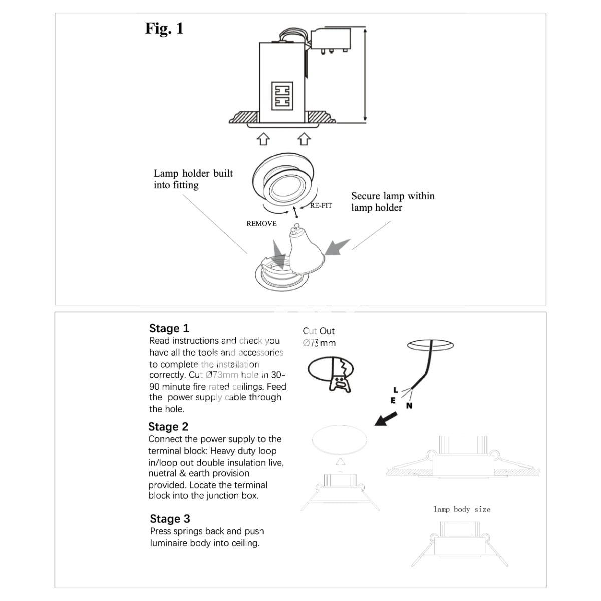 Светильник IP65 Fixed Diecasting даунлайт с GU10 Terminal Bracket And Junction Box сатиновый никель, 143-03734 13