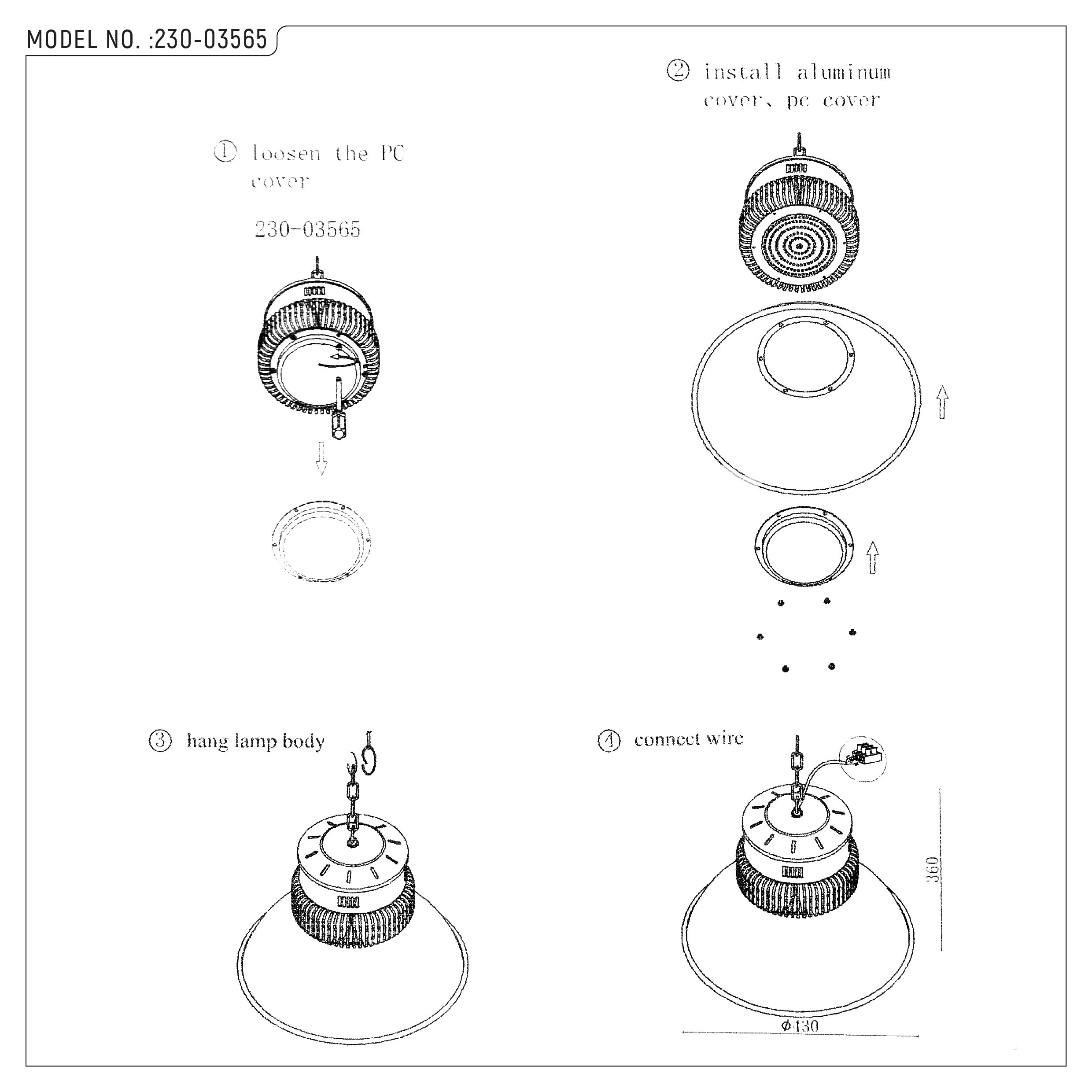 GEARBOX RSP LED HB150 150 Вт белый новинка 6000 К 1, 230-03565 8