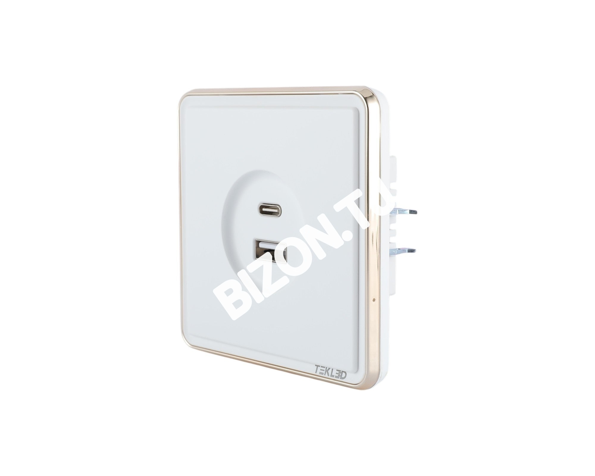 Розетка USB (Тип A+C), с / у, Золото, серия SAKURA, 100 / 10, 282-03388 7