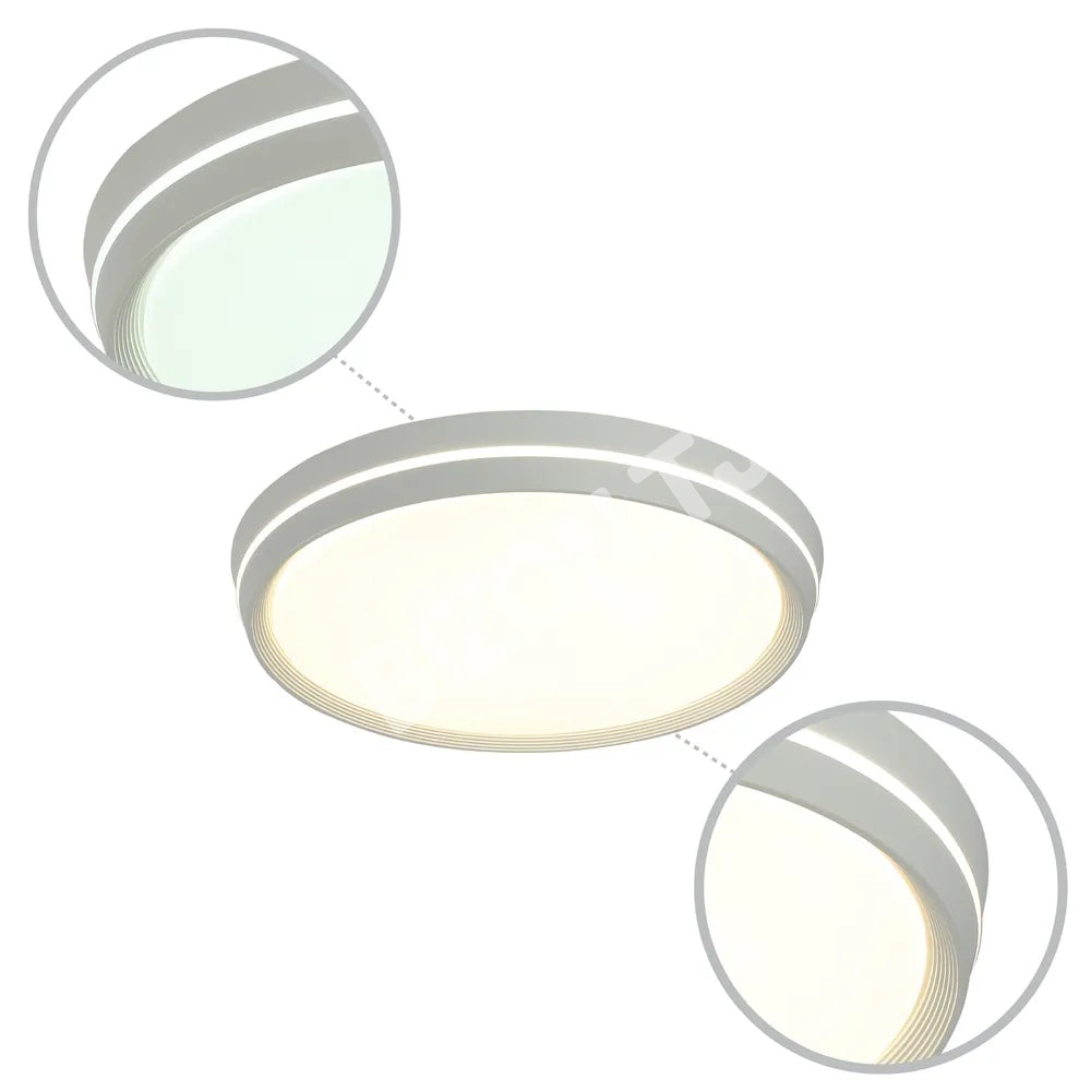 Светильник LED потолочный Светильник EGLO 30Wx2 белый D400 6000 К / 40, 165-16028 6