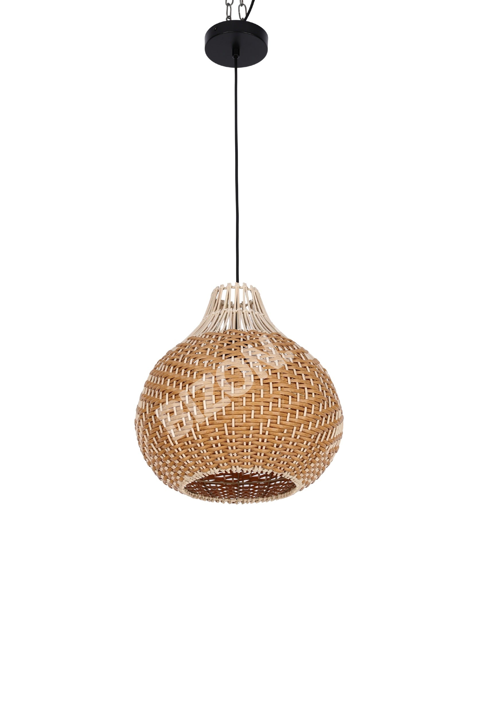 Светильник подвесной черный дерево Shade T024 D350 E27×1, 150-19232