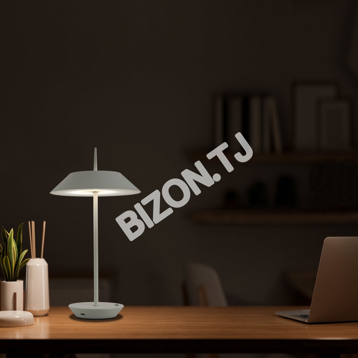 Светильник настольный SCANDINAVIAN 08 LED металл D200H365 белый, 130-03690 2