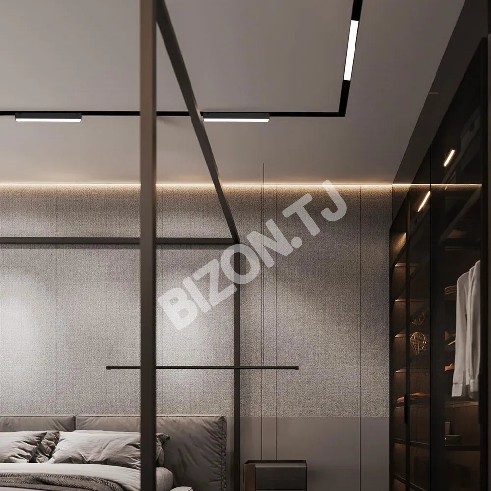Светильник LED LINEAR магнитный SLIM 12 Вт 48 В 4000 К черный, 169-03111 3