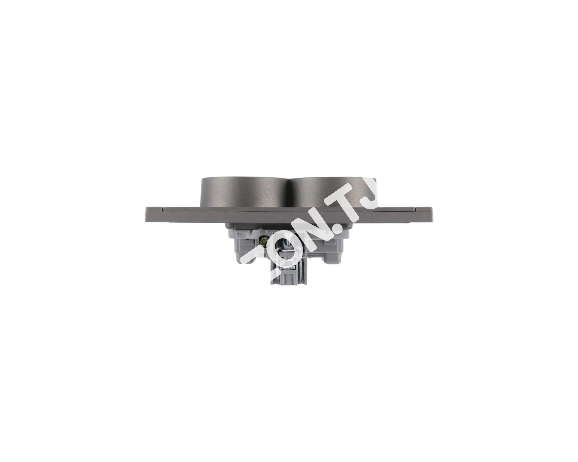 Розетка 2-я SCHUKO с / з, с / у, Черная, серия NIZMO, ELECTRIC 72 / 6, 283-03516 14