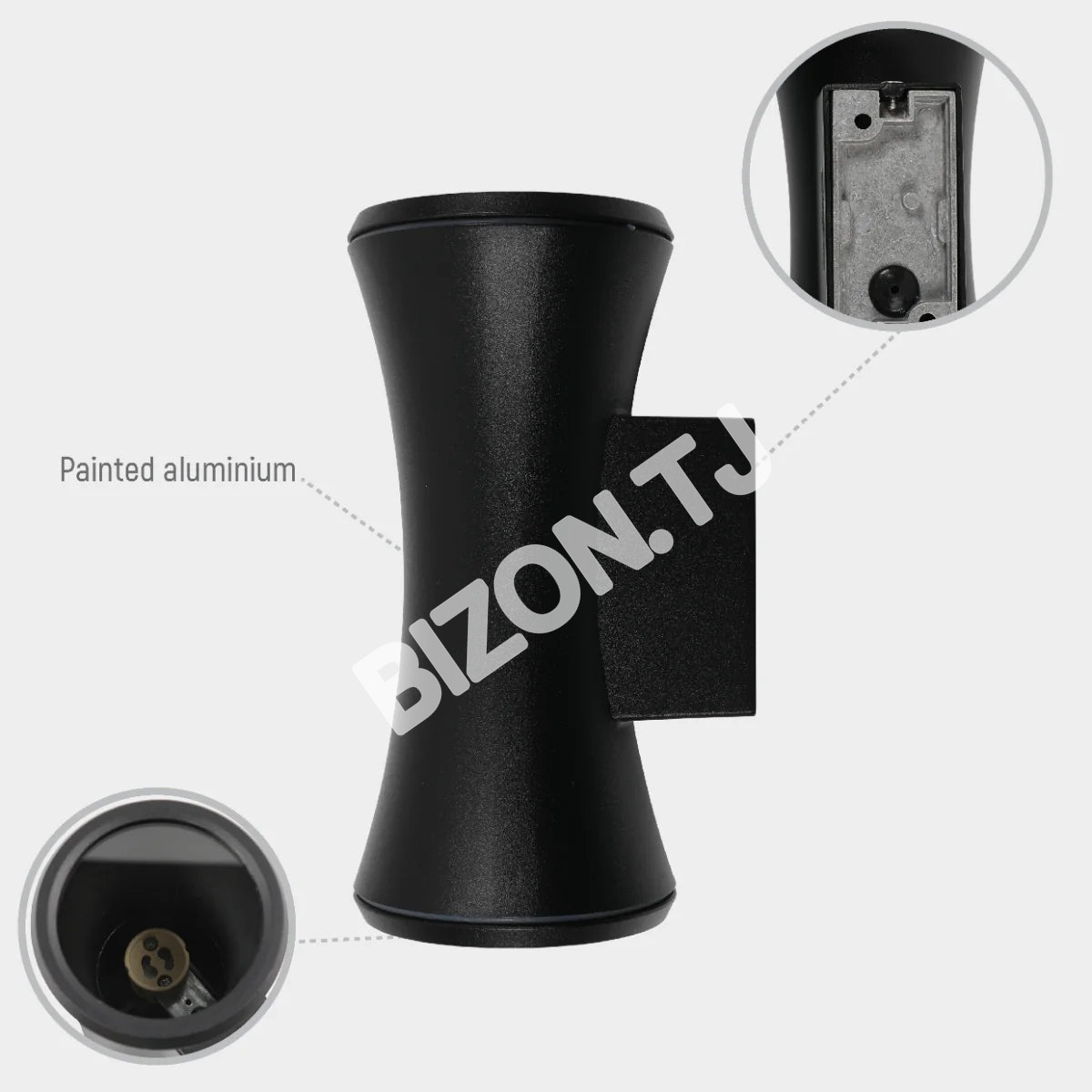 Hourglass Up Down Aluminium уличный настенный светильник FG, 182-03410 5