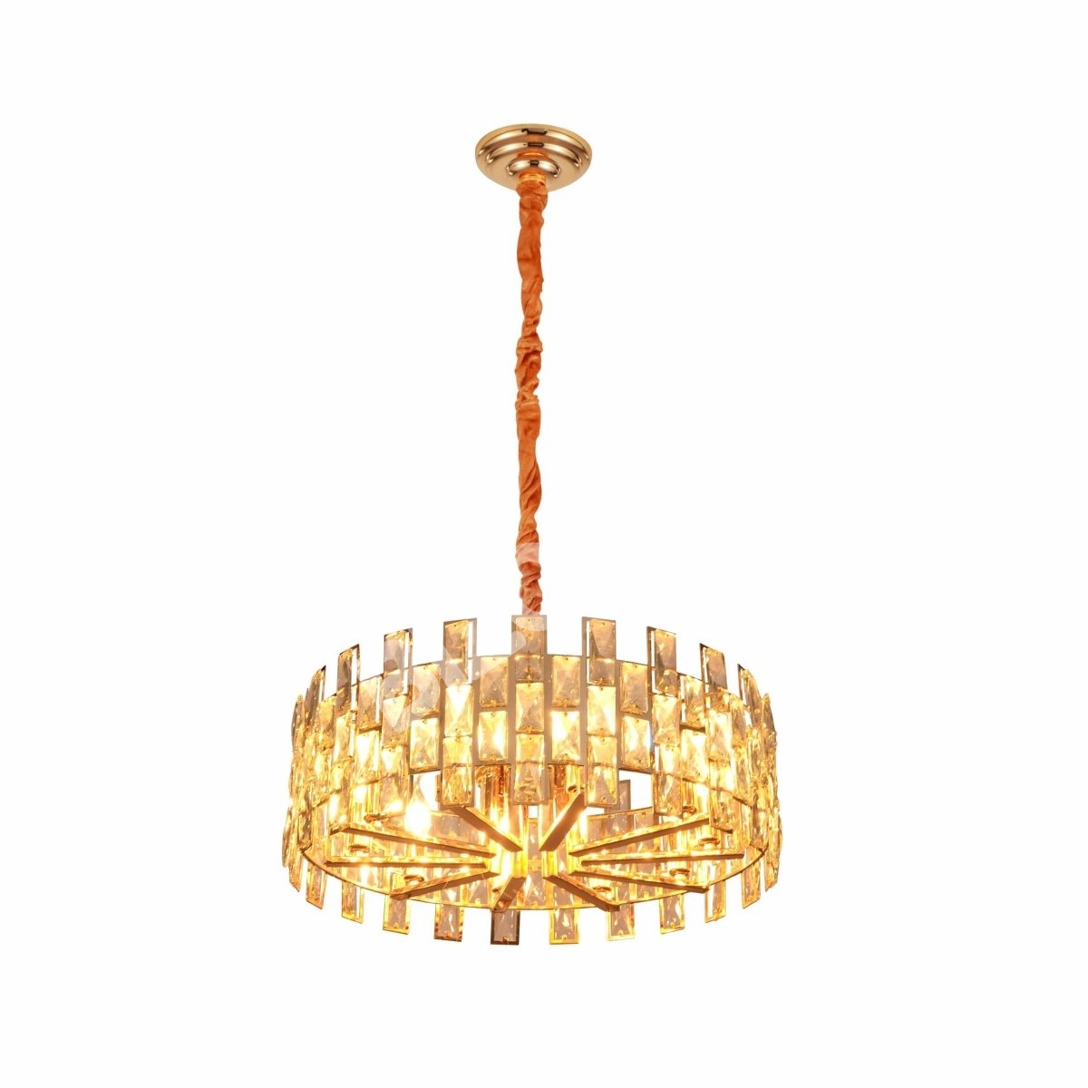 Светильник Coffin Stone золотой металл Castle Crystal Island Chandelier потолочный светильник с 8xE14 Fitting, 158-19425