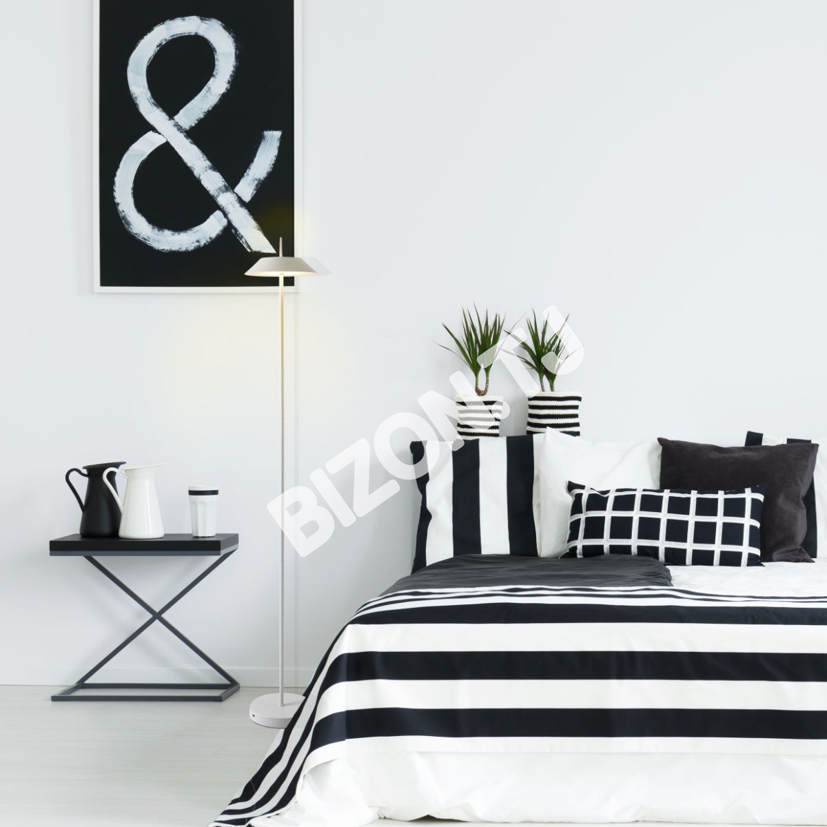 Светильник напольный. Светильник SCANDINAVIAN 08 LED металл D200H1310 BL, 130-03538 15