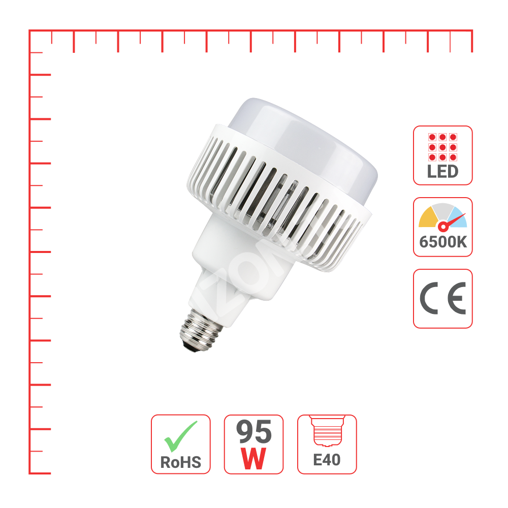 LAMPA LED 95 Вт LOW BAY 6500 К E, 527-15264 3