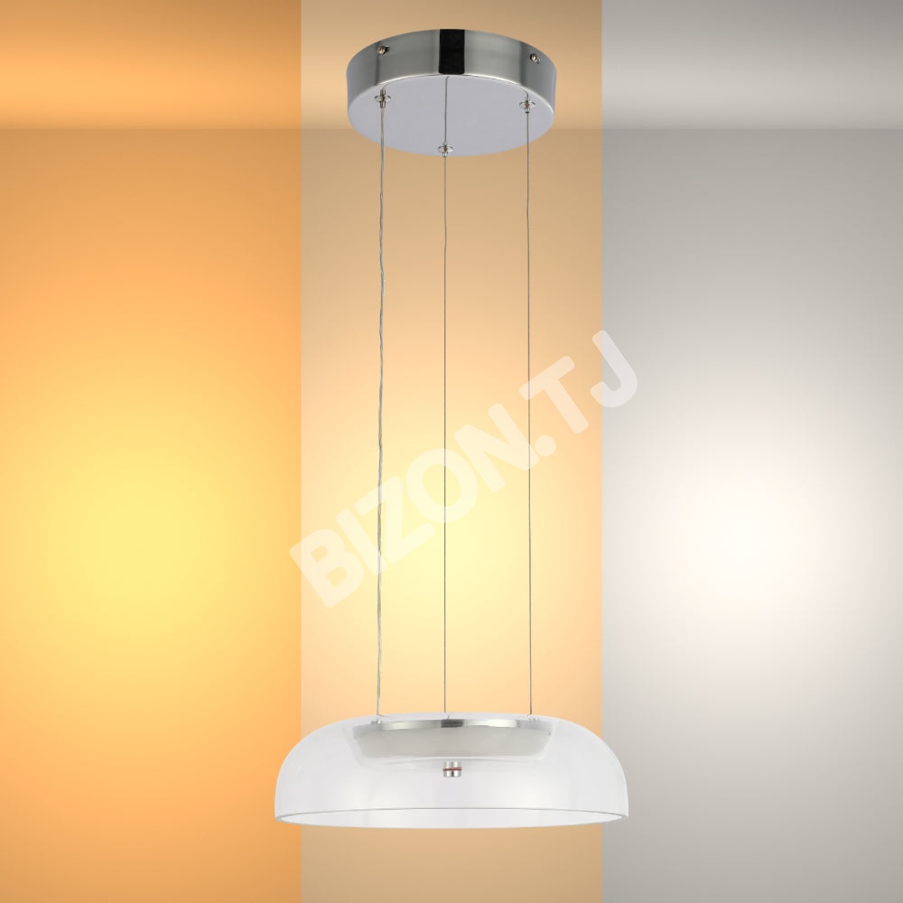 Люстра F024PL 6 Вт хром D280 CCT Changeble, 159-18137