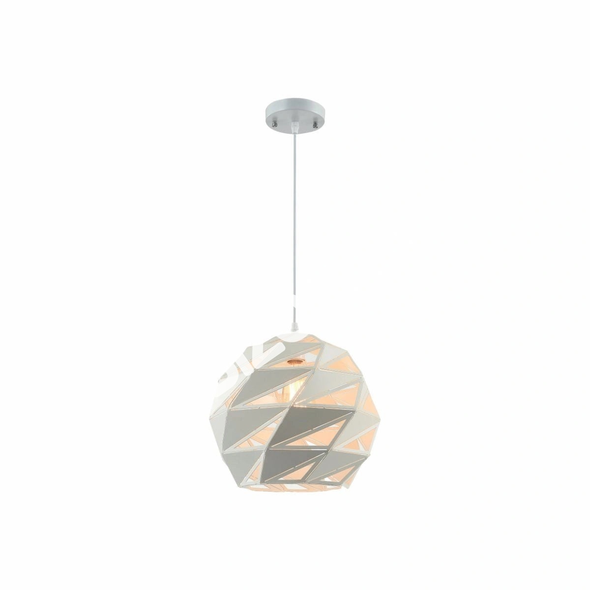 Светильник белый металл Laser Cut Globe подвесной потолочный светильник Jumbo с E27, 150-18272 5