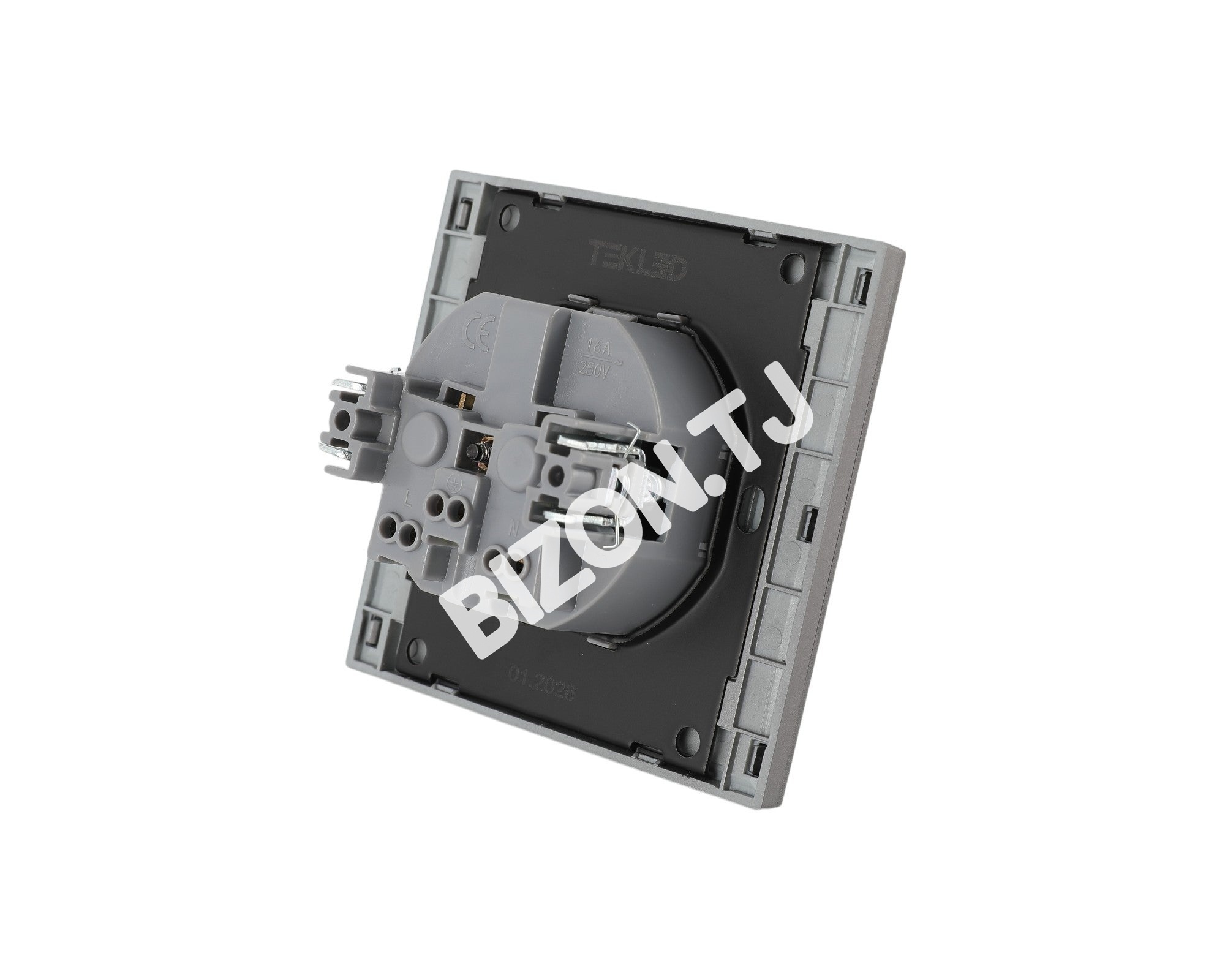 Розетка SCHUKO с / з, с / у, Черная, серия NIZMO, ELECTRIC 120 / 10, 283-03512 13