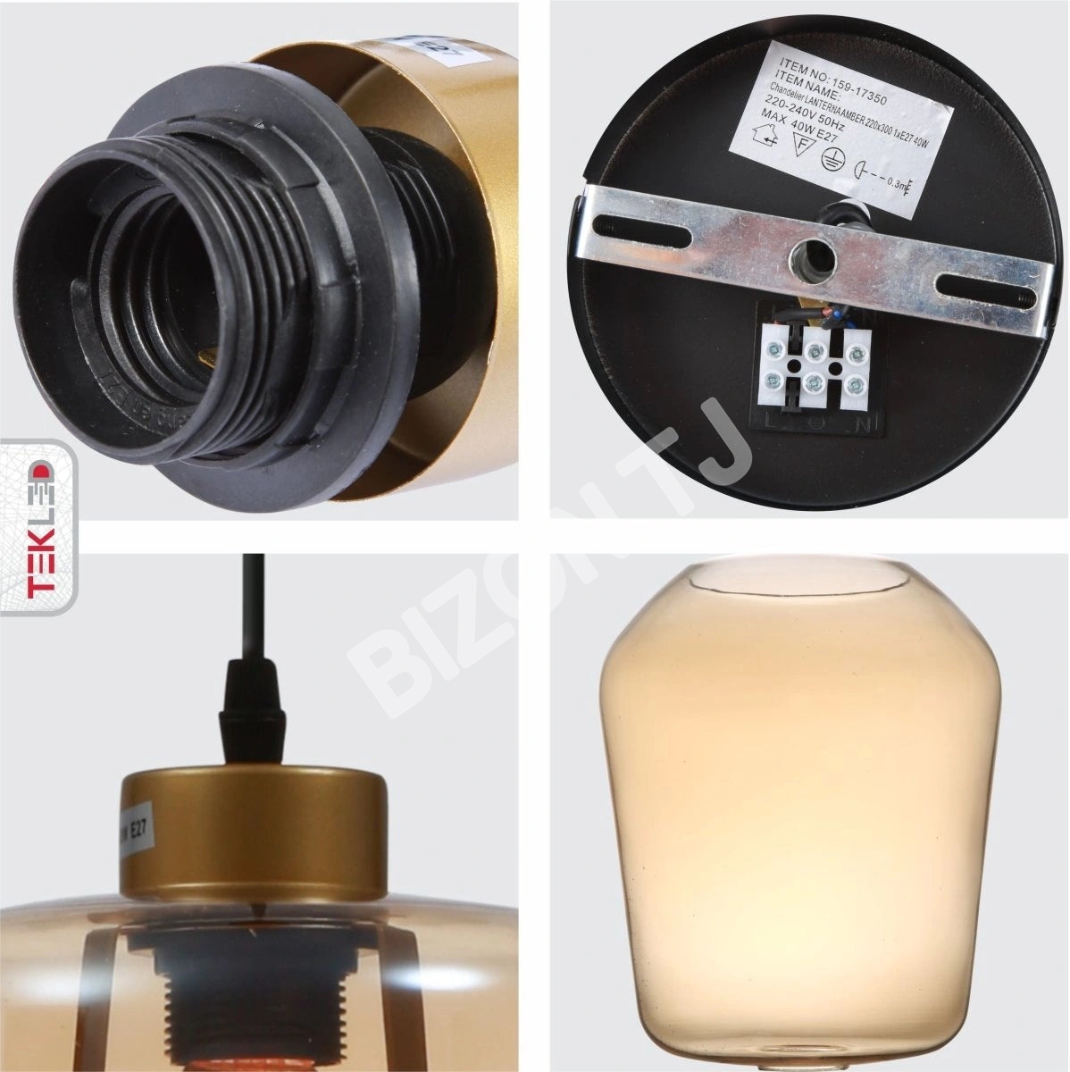 Люстра LANTERNA SMOKE 40 Вт 1xE27 220×3001, 159-17350 5