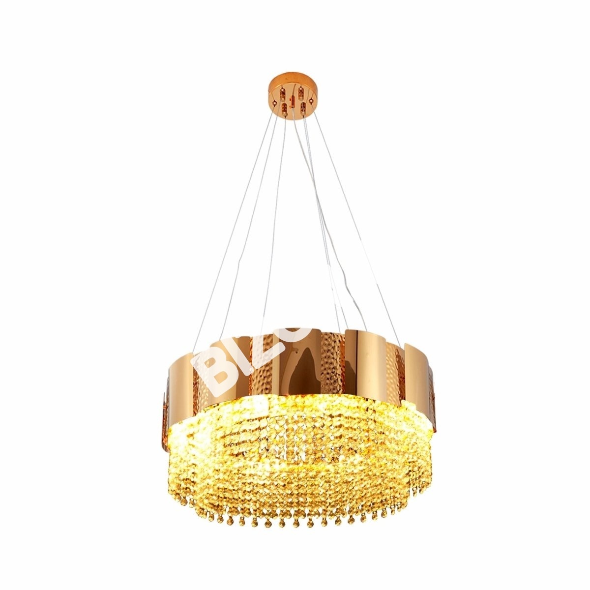 Светильник Octagon Crystal золотой металл Chandelier потолочный светильник D800 с 12xE14, 156-19578 2