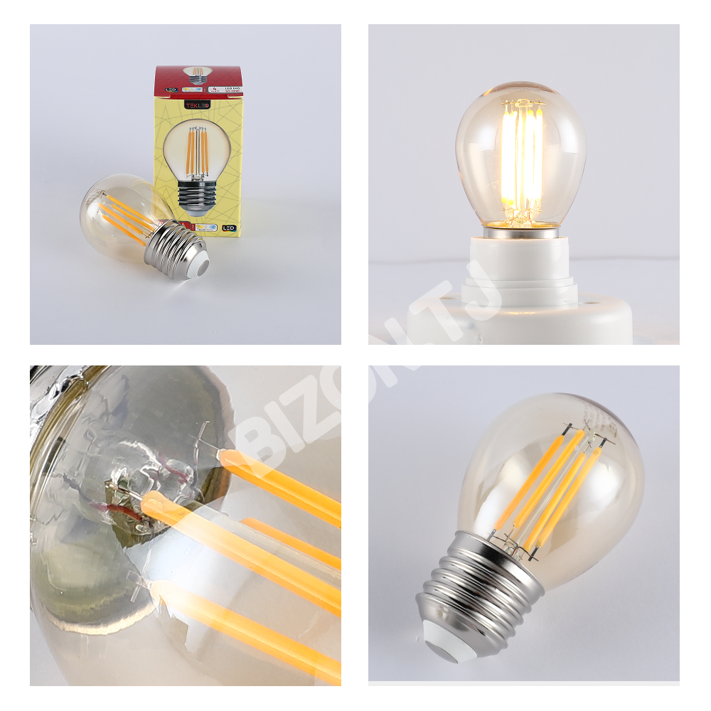 LampLED G45 4 Вт E27 AMBER 410 лм 2400 К 85-265 В, 527-03100 5