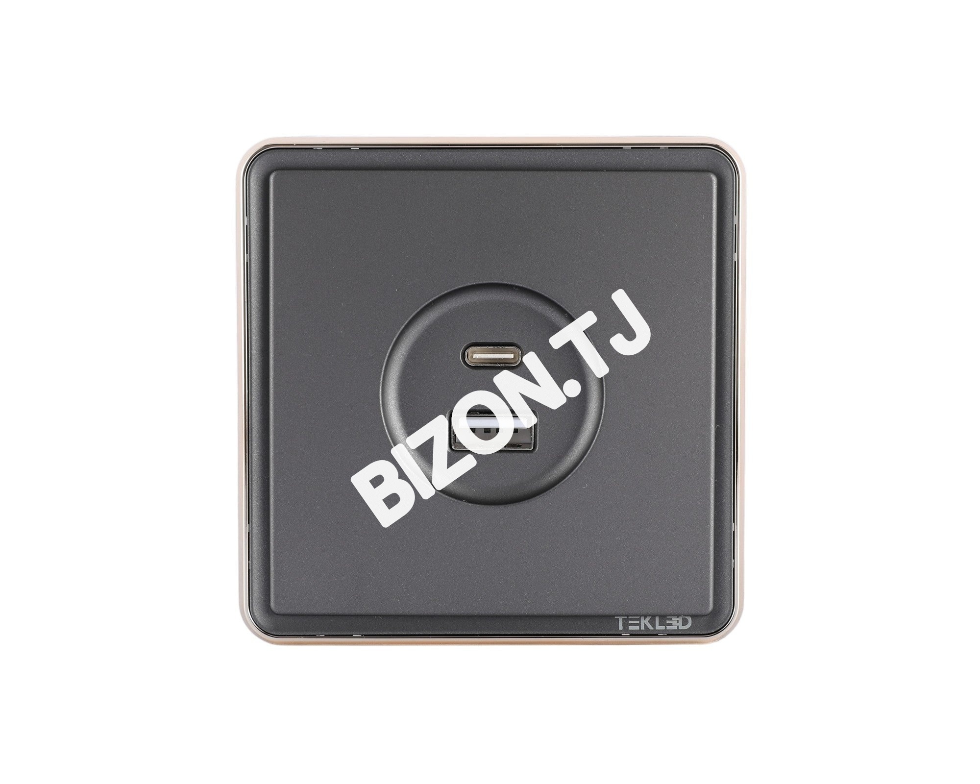 Розетка USB (Тип A+C), с / у, Золото, серия SAKURA, 100 / 10, 282-03388 16
