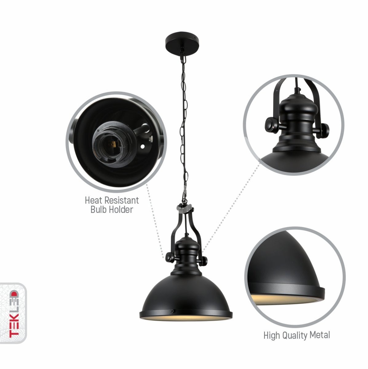 Черный Nautical Industrial Caged Dome Shade стекло металл потолочный подвесной светильник с E27 Fitting, 150-18372 3