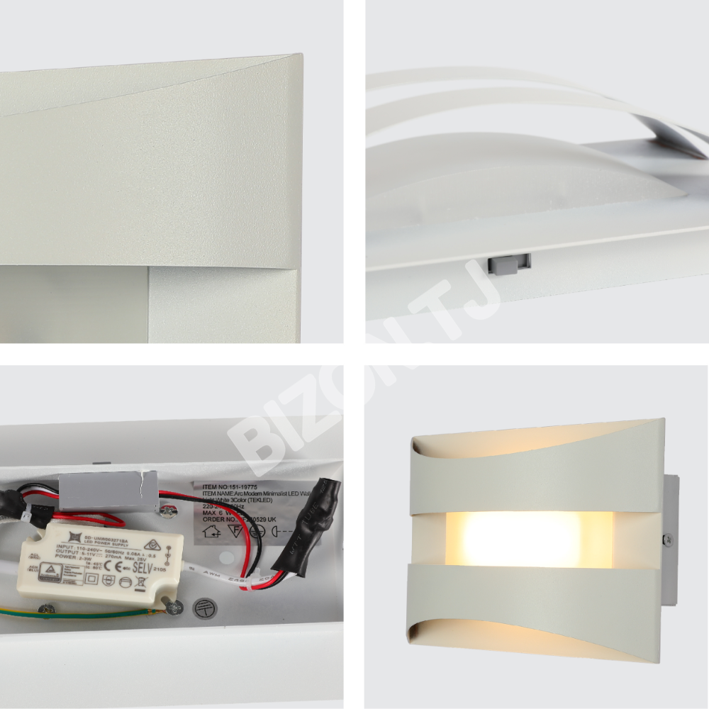 Бра Arc современный Minimalist LED настенный светильник черный 3Color, 151-19773 15