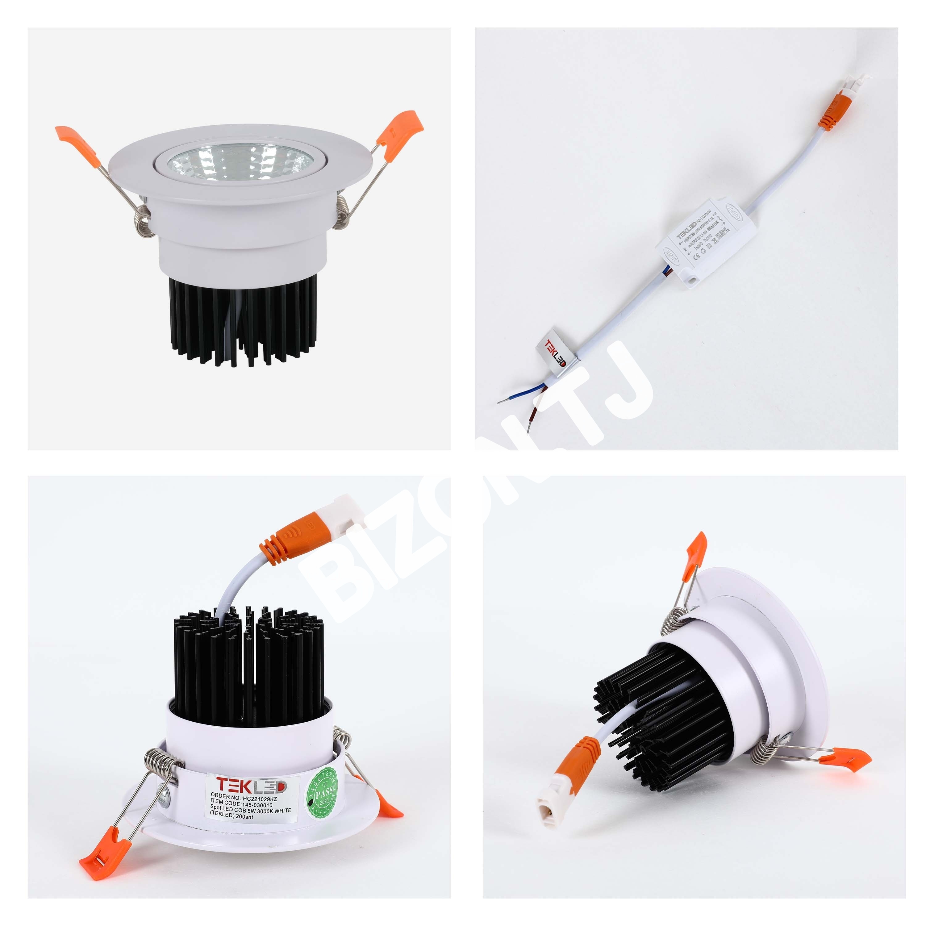 Светильник точечный LED COB 5 Вт 3000 К белый, 145-030010 6