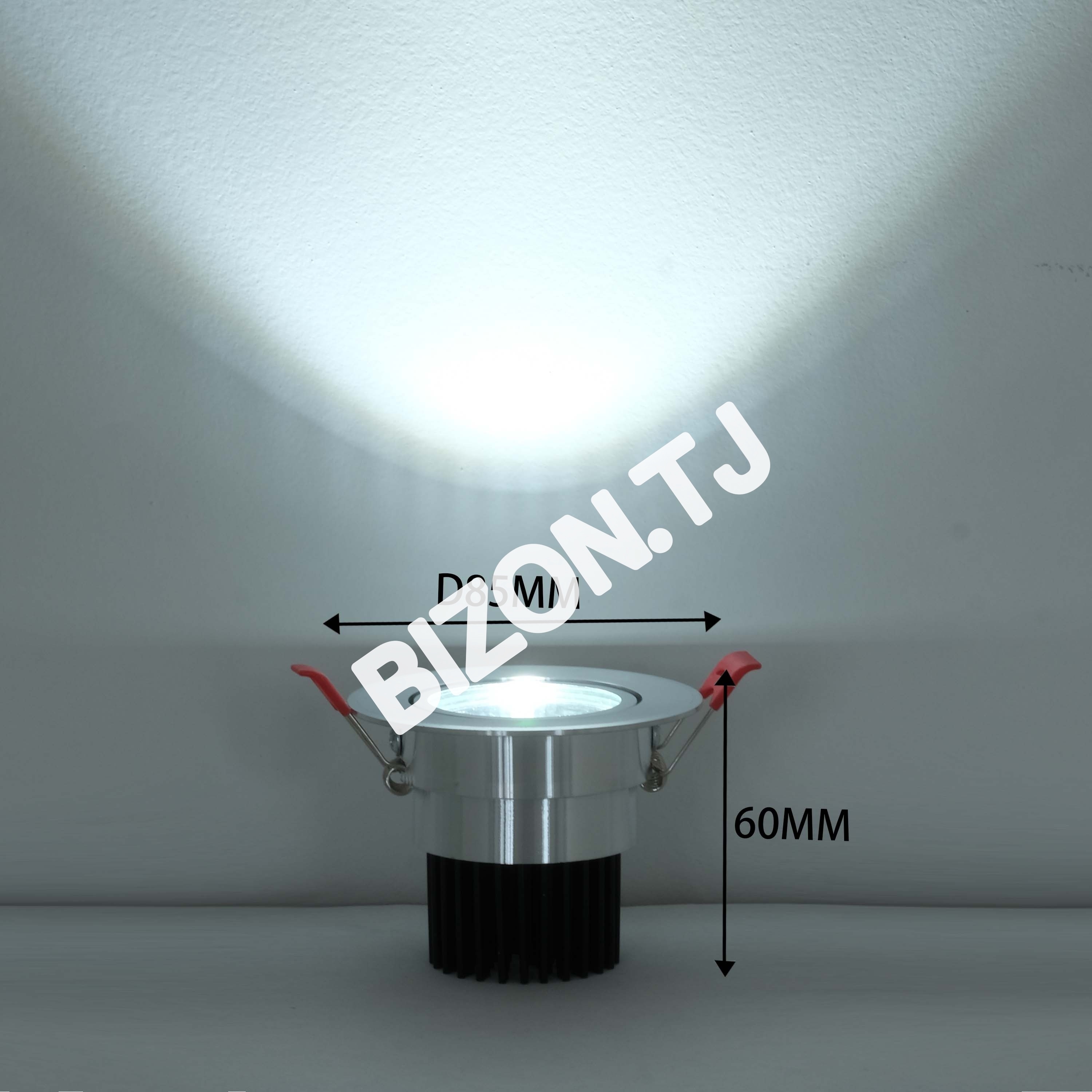Светильник точечный LED COB 5 Вт 3000 К белый, 145-030010 24