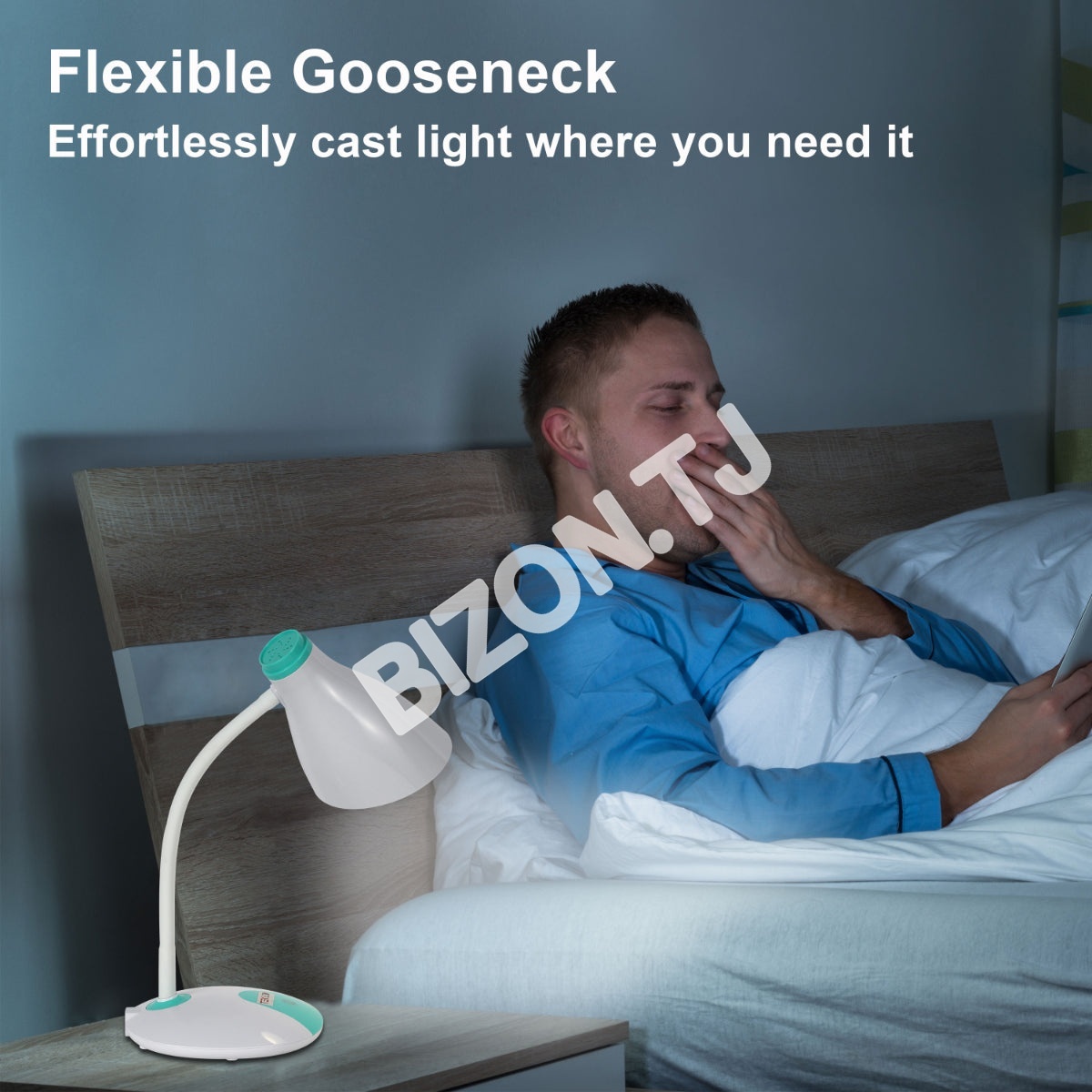 Лампа Gooseneck E27 Desk лампа синий 7 Вт 3000 К / 4000 К / 6000 К, 130-03758 2