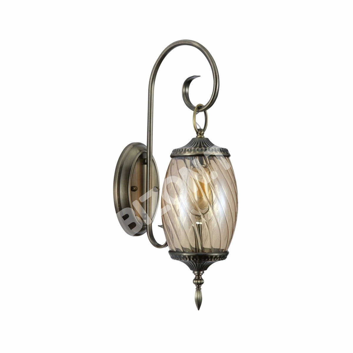 Бра Amber стекло антик бронзовый металл Body Moroccan Style Бра с E27 Fitting, 151-19454