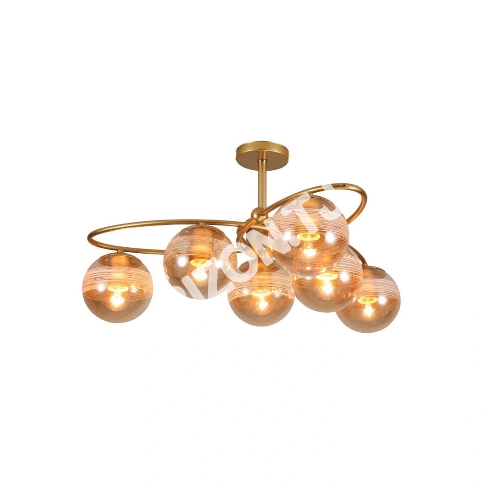 Люстра 52020 6xE27 CHAMPAGNE+золотой, 159-17666 2