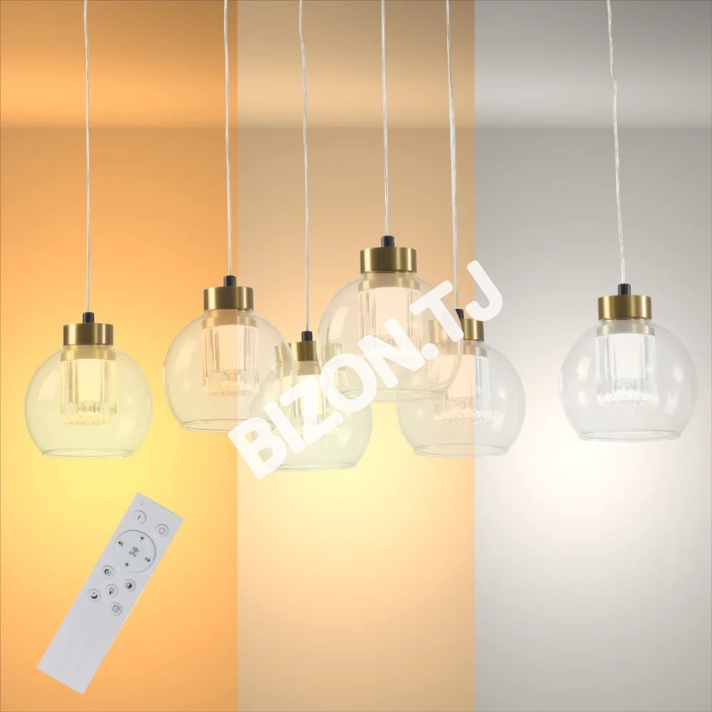 Люстра LED 7015-6 40 Вт DIMM черный, 159-17952 4