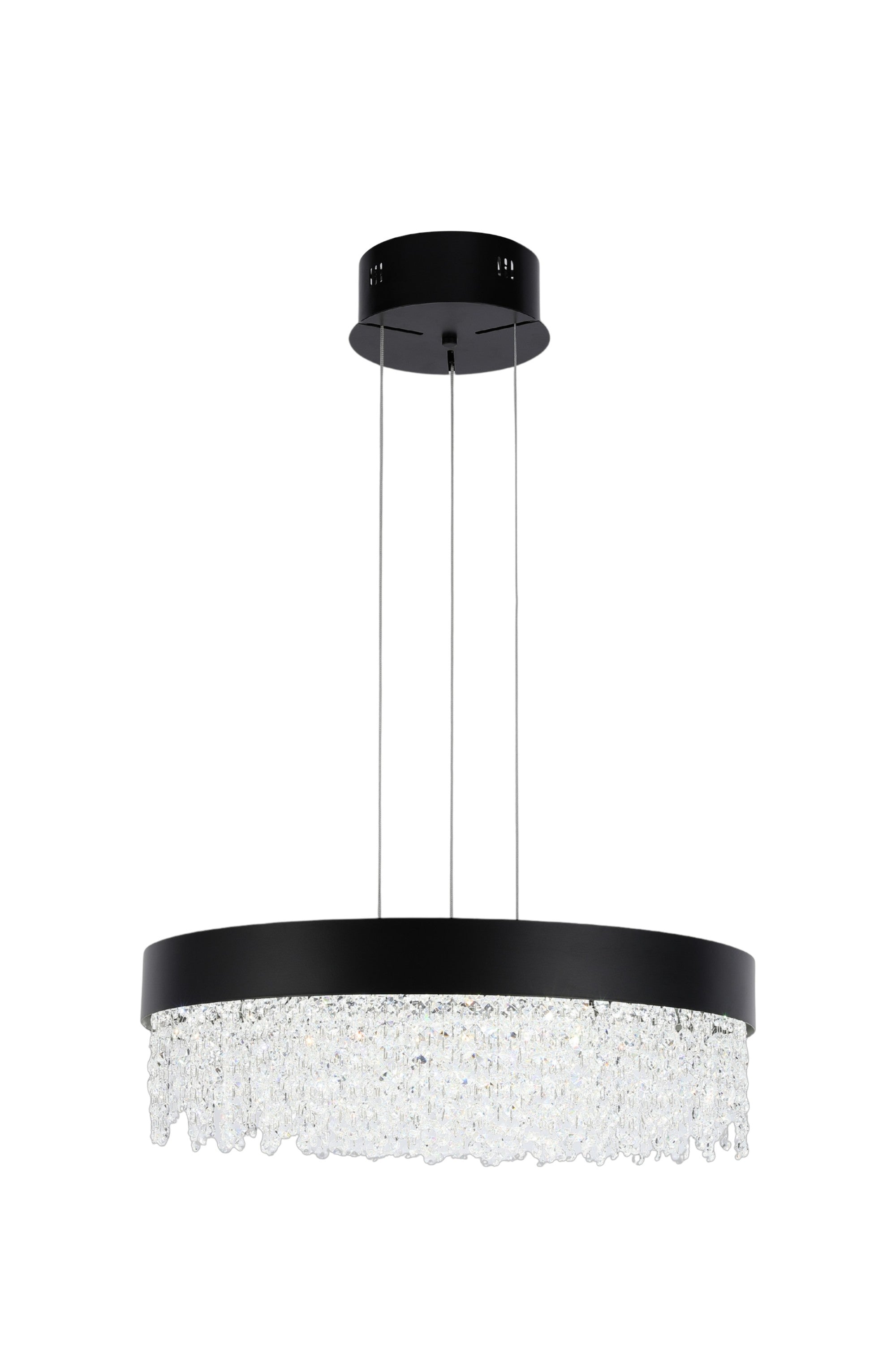 Люстра Crystal Q3607 3CCT черный D600мм, 159-18584