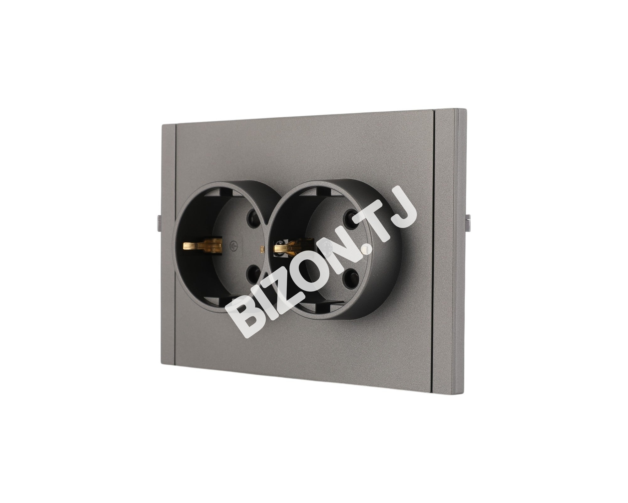 Розетка 2-я SCHUKO с / з, с / у, Черная, серия NIZMO, ELECTRIC 72 / 6, 283-03516 12