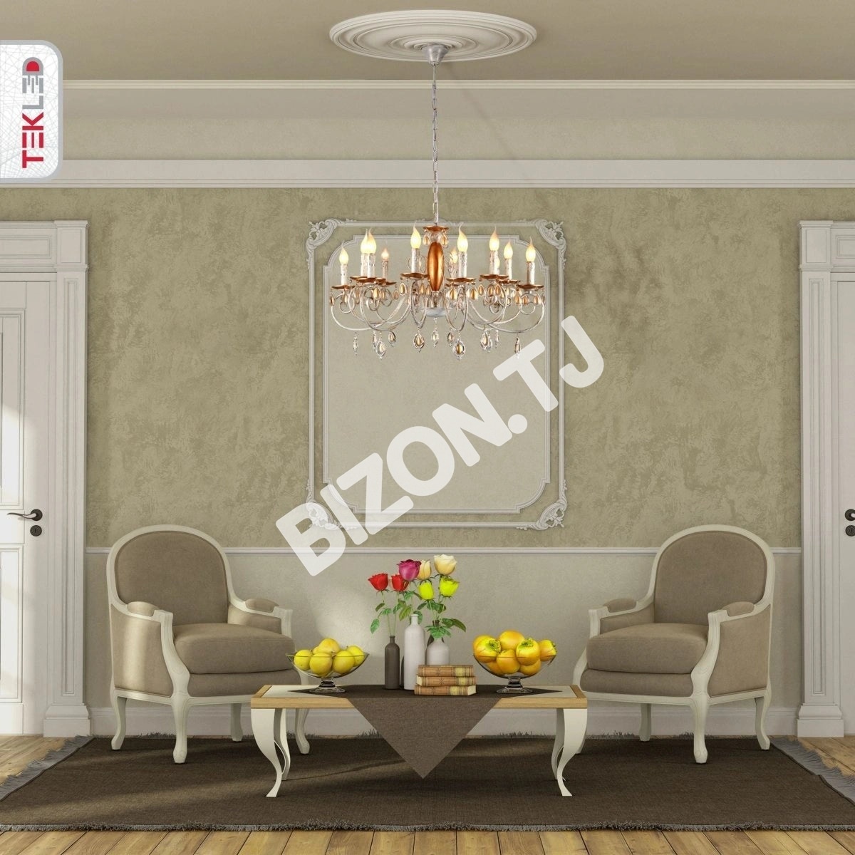 Люстра Amber Crystal золотой and белый металл 12 Arm потолочный Chandelier светильник с E14, 158-19445 10